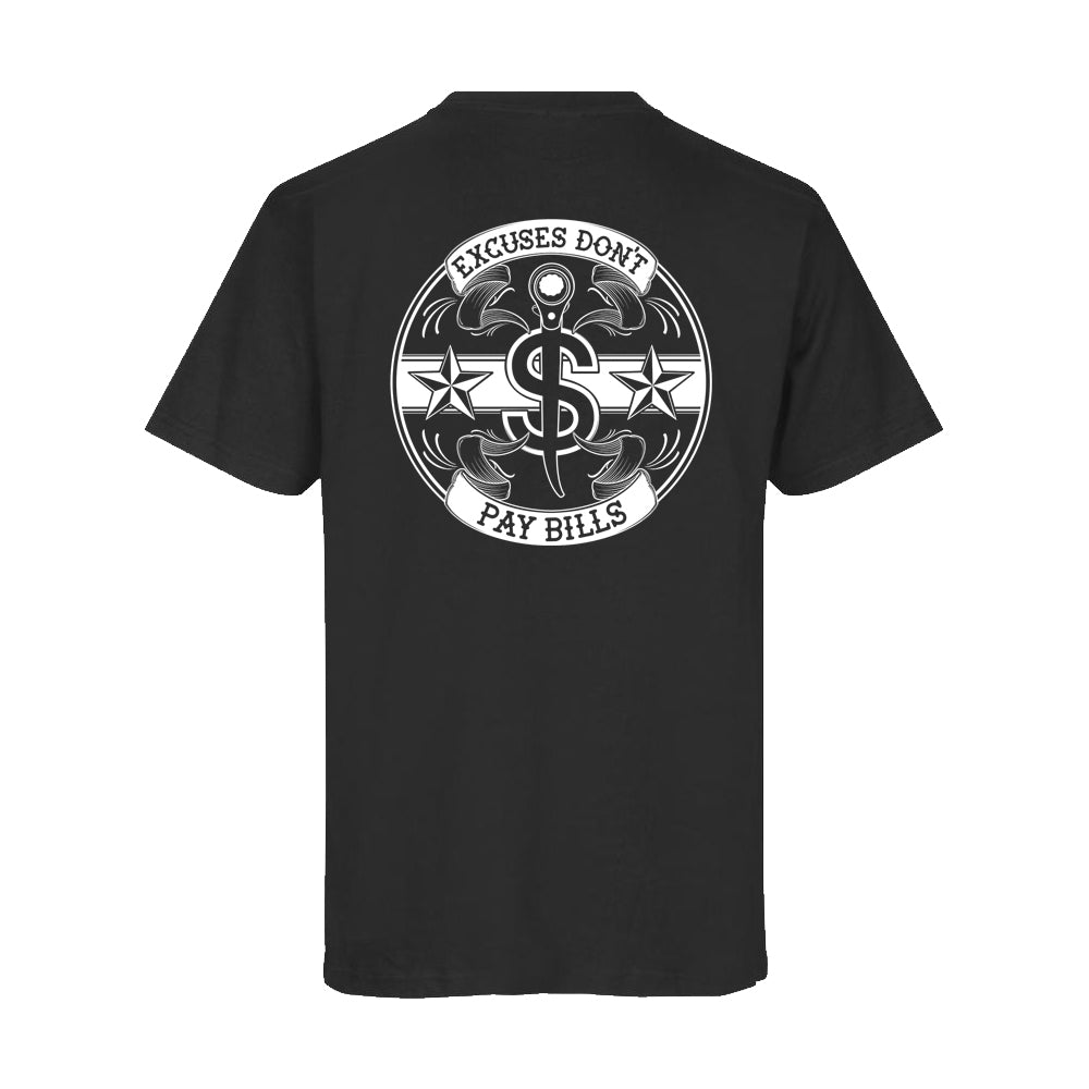 Stellar Scaffolding Dollar Black T-Shirt