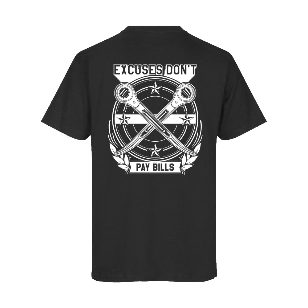Stellar Scaffolding Excuses Black T-Shirt