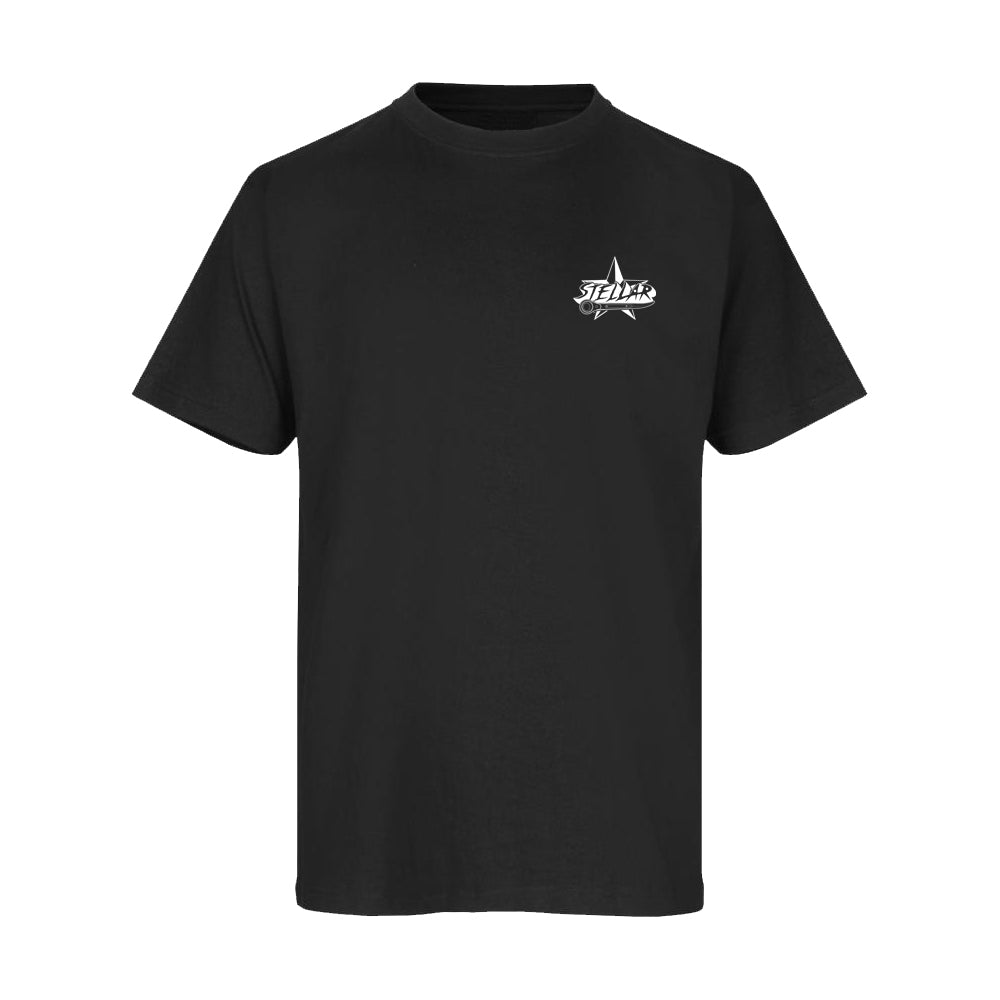 Stellar Scaffolding Spanners Black T-Shirt