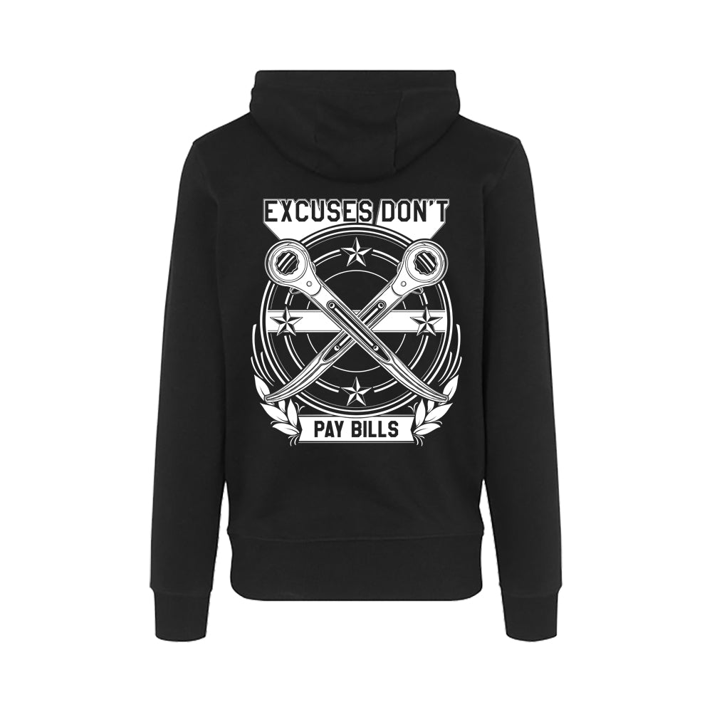 Stellar Scaffolding Excuses Black Hoodie
