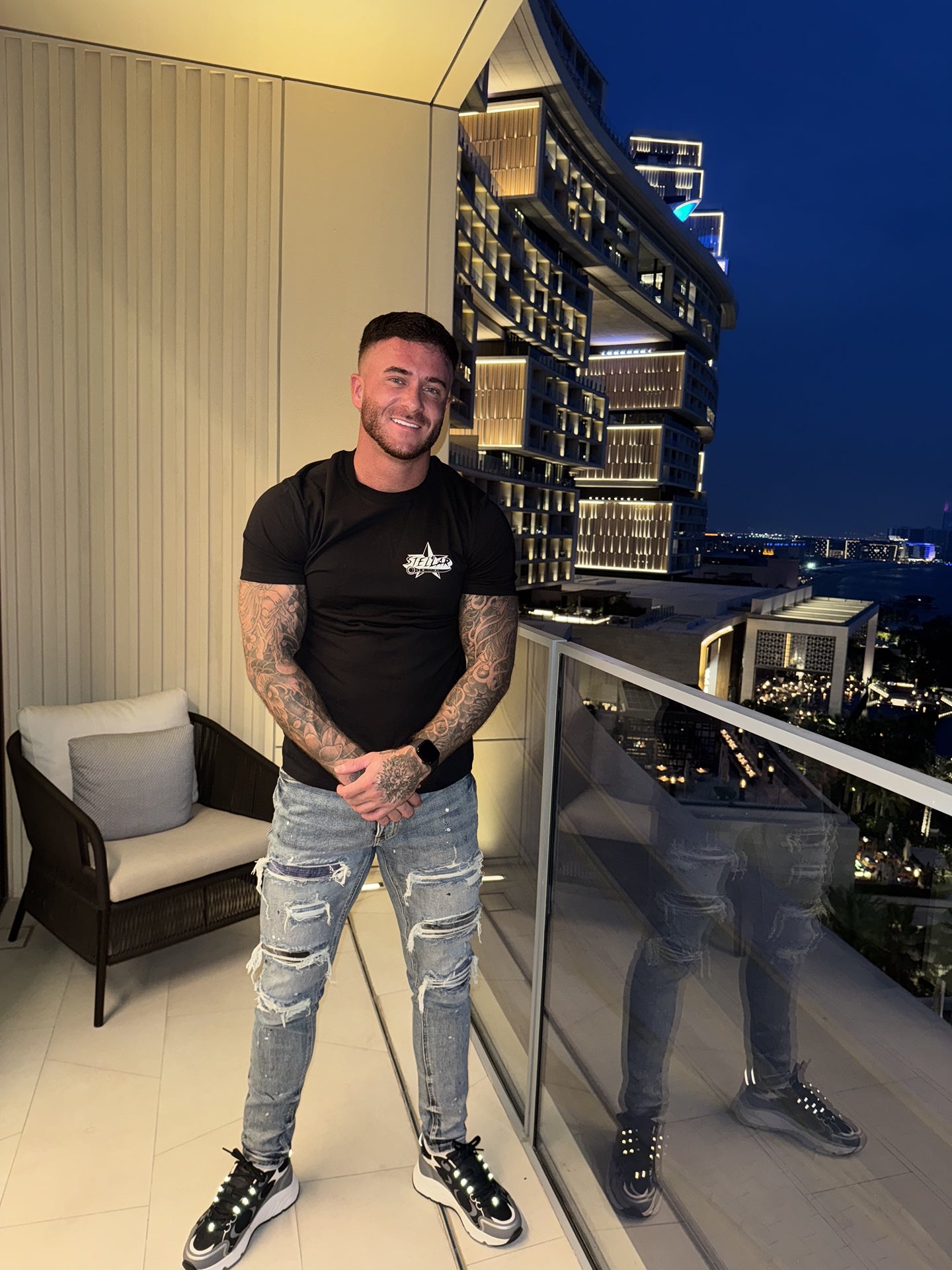 Stellar Scaffolding Original Black T-Shirt