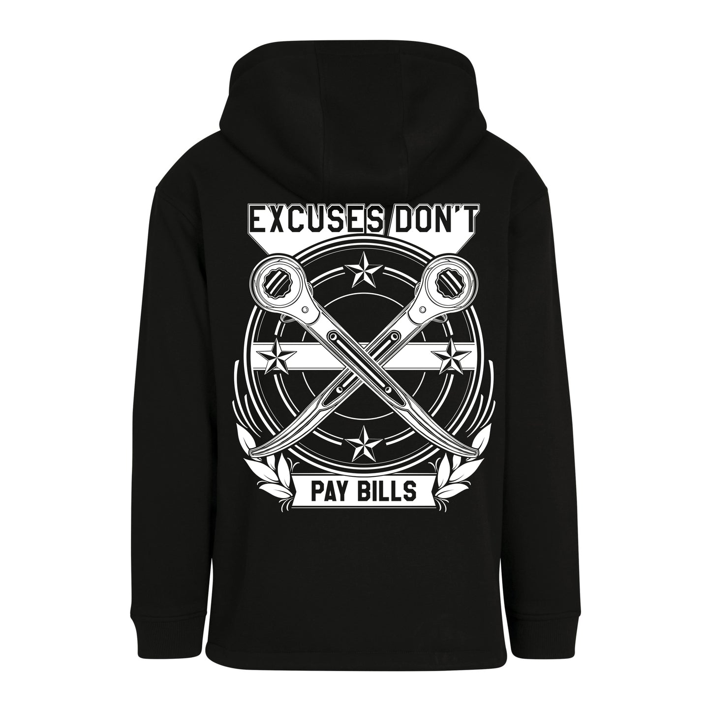 Stellar Scaffolding Pullover Excuses Black Hoodie